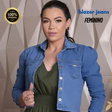 jaqueta feminina no jeans, casaco feminino confortável, casual