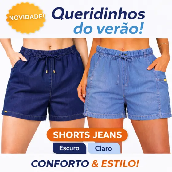 Short feminino soltinho, casual, soltinha, Bermuda feminina linda para o verão com cintura alta.
