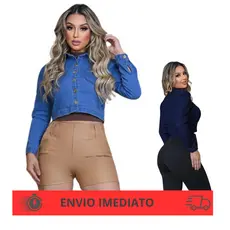 jaqueta feminina jeans casual, jaqueta jeans, casaco feminino, roupas para frio
