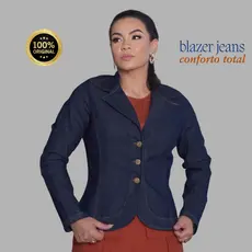 jaqueta feminina casual, blazer social, casaquinho jeans confortável
