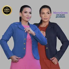 blazer jeans feminino social ,jaqueta feminina, casaquinho jeans