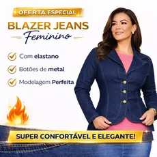 Jaqueta feminina jeans, Blazer feminino social, Casaco para frio suéter feminino Cardigans feminino
