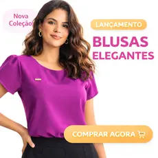 Blusa Feminina Elegante e Versátil Manga Curta Social para o verão e dia quente confortável
