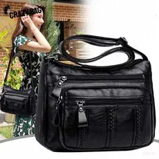 Crazy Bag Bolsa Transversal Feminina casual Média Com Alça