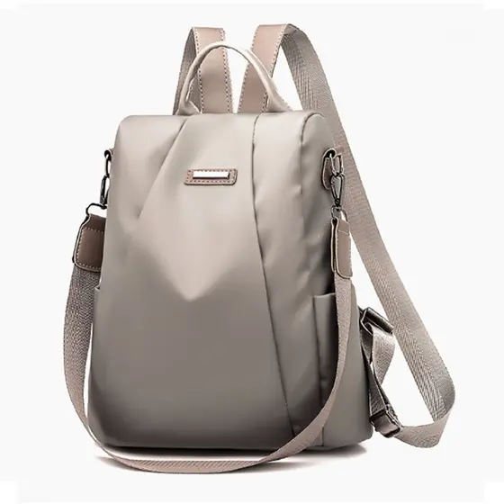 Mochila Feminina De Ombro Oxford ChenXiaohong , Cor Sólida , Bolsa De Viagem Antirroubo De Grande Capacidade
