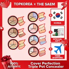 the SAEM Cover Perfection Triple Pot Concealer 7 Cores TOPKOREA Envio De kroea