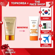 ★ A Loja Face Power Creme Solar De Longa Duração/Tom-Up Rosa/Protetor Colágeno De Ajuste Sedoso/TOPKOREA/Envio Da Coreia /