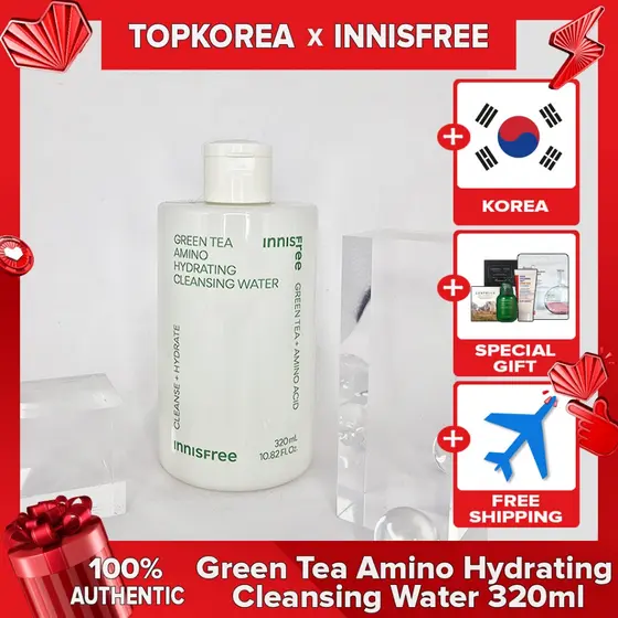 ★ Innisfree Água De Limpeza Hidratante Green Tea Amino 320ml/TOPKOREA/Envio Da Coreia /