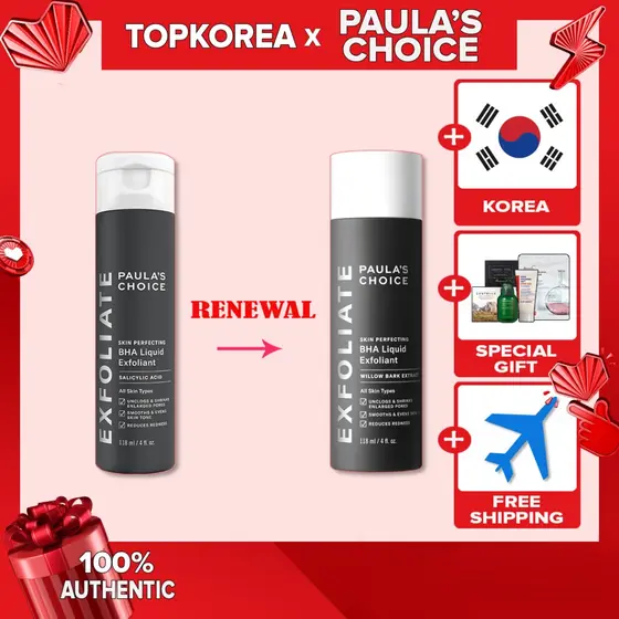 ★ Escolha De Paula Esfoliante Líquido BHA Aperfeiçoador De Pele 118ml/TOPKOREA/Envio Da Coreia /