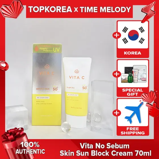 Creme Protetor Solar Time Melody Vita No Sebo Skin 70ml TOPKOREA Envio Da Coreia