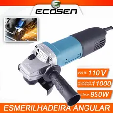 110V Esmerilhadeira Angular 115 mm 4 1/2 820W 11000 rpm