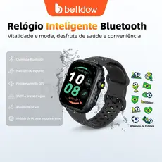 BETDOW GPS Smartwatch Com Alexa Integrada , Resistência À Água De 3 ATM E Rastreamento Esportivo (Adequado Para Natação)