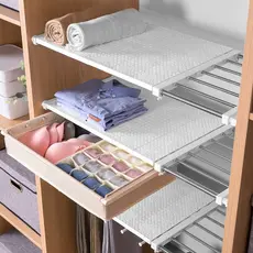 Organizador Prateleira Inteligente Retrátil portátil 53 a 90 cm Aço inoxidável Branca Extensível Largura 30cm