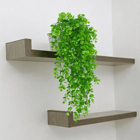 Pendentes Folhagem Jardim Vertical Enfeite Realista 78cm