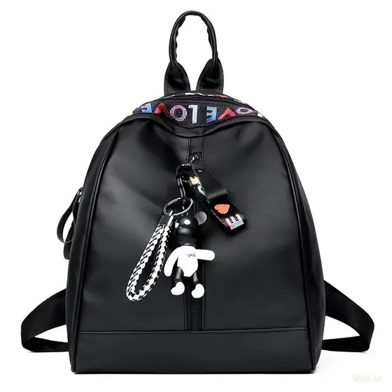 Crazy Mochila Escola De Estudiosos Femininos Com Chave Preta