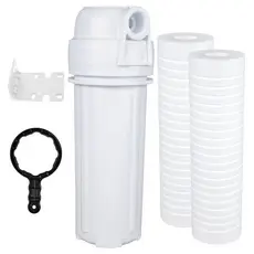 Filtro Agua Cavalete Caixa D'agua 2 Refil Pp Ranhurado