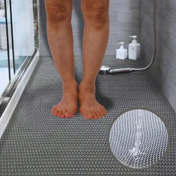 Tapete Antiderrapante Para Banheiro Box Piscina Sauna Área de Serviço Vestiário 150x65