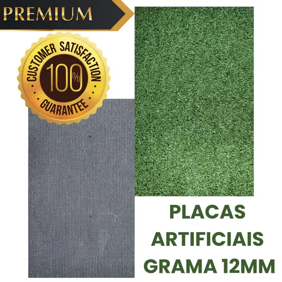 Placa Grama Sintética Decorativa 60x40cm Parede Verde Jardim