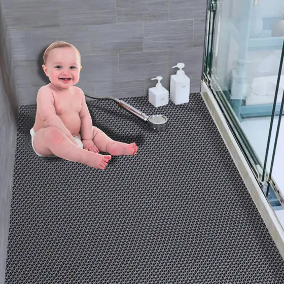 Tapete Bebe Antiderrapante Segurança no Banho, Banheiro, Box, Banheira 120x80