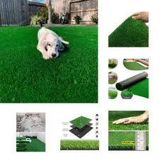 Grama Pet Sintética Decorativa 150x150cm Parede Verde Jardim Decoração Externo 2,25m²