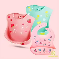 Babador De Silicone Infantil Babadores Impermeável Para Bebê Adjustable Coletor De Migalhas De Pão