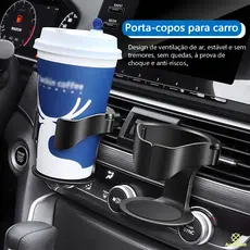Porta Copos Carro Ajustável Universal À Prova De Respingos E De Inclinação Para Copos Garrafas