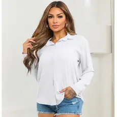 Camisa Social Casual feminina LISO Manga Longa -viscolinho de P.38 até G3.52