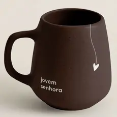 Caneca OVAL Jovem Senhora Cuide de você Eu reclamo Diferenciada Bojuda Cerâmica Xícara Grande Moon