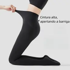 Meia Calça compressão Fio 120/200/280 Feminina Opaca Adulto Básica com pé