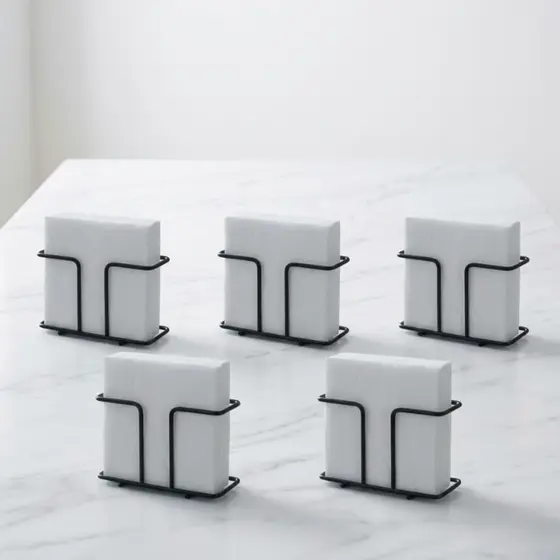 Kit Papeleiros Organizador de Casa Dispenser Papel Toalha Aramado Aço Carbono Decorativo Portátil