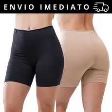 Anágua Short Segunda Pele Conforto Esconde Tudo Para Usar Por Baixo