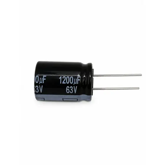 Kit 50 Capacitor Eletrolitico 1200uf 63V Alta temperatura 125ºC Componente