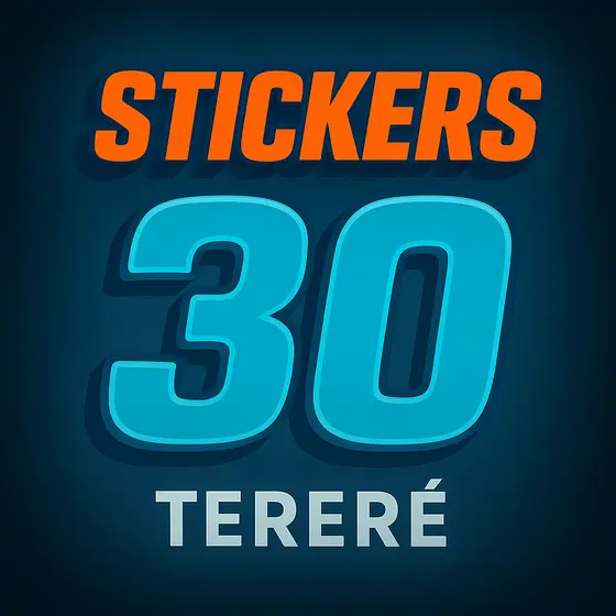 Adesivos Tereré Para Garrafa Térmica 30 Unid 6cm