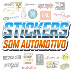 Stickers Cartela com 29 Adesivos para Carro e Som Automotivo | Estilo Exclusivo, Tuning