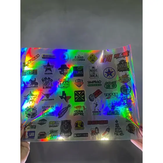 Adesivos Tereré Garrafa Térmica 50unid Holográfico Cartela