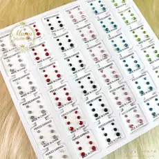 Kit 108 PARES de BRINCOS (36 CARTELA) brincos strass antialérgico acessórios Pérola Bijuteria atacado