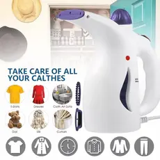 Passadeira a Vapor Portátil 110V 800W Vaporizador de Roupas Tira Amassados Vertical Compacta para Viagem e Casa