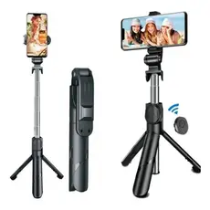 Bastão Pau de Selfie Retrátil Bluetooth suport tripé para celular com controle  JIMMY