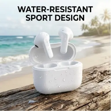 Fones de ouvido intra-auriculares sem fio Bluetooth 5.3 com microfone