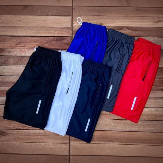 Kit 02, 03, 04 ou 06 Bermudas Masculinas Básicas Lisas Diversas Cores + Pronta Entrega + Envio Imediato