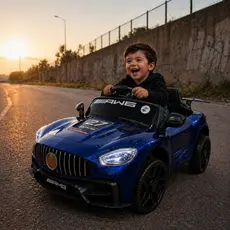 Carro Eletrico Infantil 6V Sportive Azul Pintura Automotiva E Controle Remoto