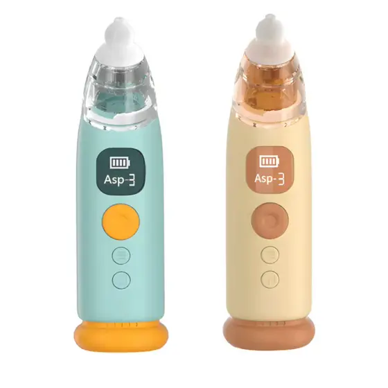 Aspirador Sugado Limpador Nasal Higieniza Nariz de Bebê Criança Infantil Usb Led Elétrico – 9 Níveis Sucção com Música