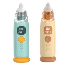 Aspirador Sugado Limpador Nasal Higieniza Nariz de Bebê Criança Infantil Usb Led Elétrico – 9 Níveis Sucção com Música