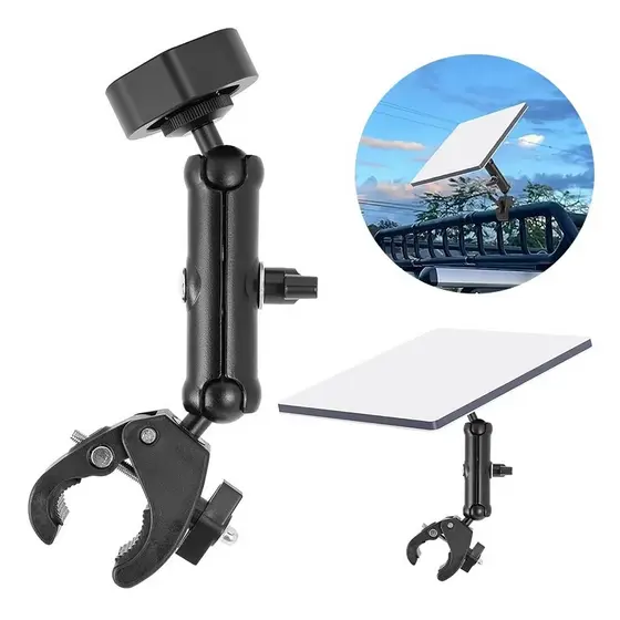 【Onex】Suporte Antena articulado 360º Starlink Mini Residencial Motor Home Articulado Preto Prático