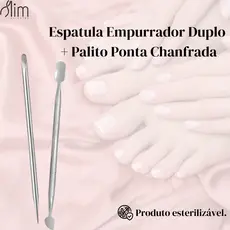 Empurrador 01+ Palito Ponta Chanfrada 04 - Slim - Podologia / Manicure e Pedicure