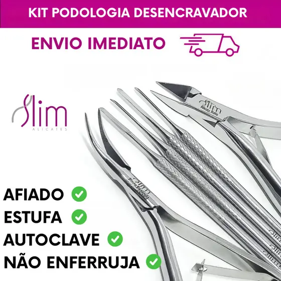 Kit Podologia Desencravador Profissional Slim