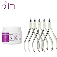 Kit 5 Alicates de Cutícula + 1 Amolecedor de Cutícula Slim – Manicure e Podologia Profissional