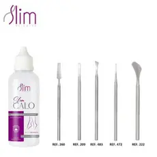 Kit Amaciante de Calos Slim + Spa Dos Pés 022 manicure podologia pedicure pé rachado
