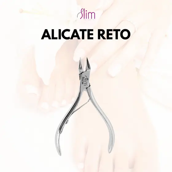 Alicate de Corte Reto para Manicure e Podóloga - Slim