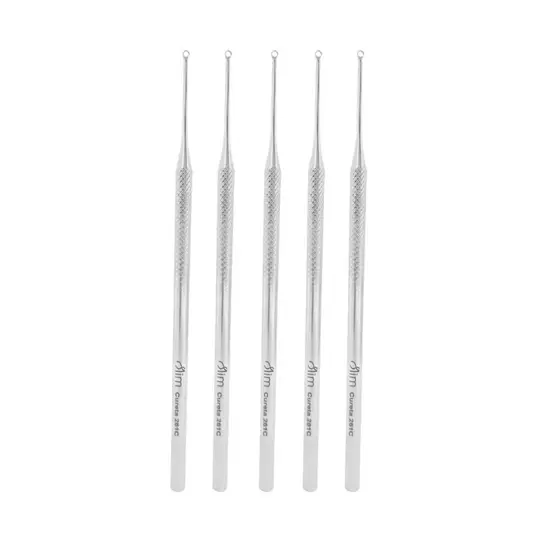 Kit 5 Curetas Vazadas N° 261C - Precisão e Eficiência para Cuidados Especiais